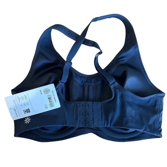 Athleta Glory Sports Bra Navy Blue Sports Bra 36D 659028 - Picture 5 of 8